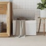 Cesto ropa sucia con tapa ratán sintético blanco 55,5x35x34 cm by , Laundry baskets - Ref: Foro24-372053, Price: 62,68 €, Dis...