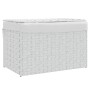 Cesto ropa sucia con tapa ratán sintético blanco 55,5x35x34 cm by , Laundry baskets - Ref: Foro24-372053, Price: 62,68 €, Dis...
