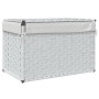 Cesto ropa sucia con tapa ratán sintético blanco 55,5x35x34 cm by , Laundry baskets - Ref: Foro24-372053, Price: 62,68 €, Dis...