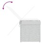 Cesto ropa sucia con tapa ratán sintético blanco 55,5x35x34 cm by , Laundry baskets - Ref: Foro24-372053, Price: 62,68 €, Dis...