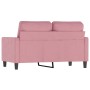 Sofá de 2 plazas terciopelo rosa 120 cm von , Sofas - Ref: Foro24-359192, Preis: 237,49 €, Rabatt: %