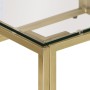 Mesa de centro dorada acero inoxidable y vidrio templado de , Mesas de centro - Ref: Foro24-349946, Precio: 205,22 €, Descuen...
