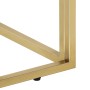 Mesa de centro dorada acero inoxidable y vidrio templado de , Mesas de centro - Ref: Foro24-349938, Precio: 188,54 €, Descuen...