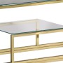 Mesa consola acero inoxidable dorado y vidrio templado by , console tables - Ref: Foro24-350002, Price: 220,70 €, Discount: %