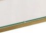 Mesa consola acero inoxidable dorado y vidrio templado by , console tables - Ref: Foro24-350002, Price: 220,70 €, Discount: %