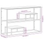 Mesa consola acero inoxidable dorado y vidrio templado by , console tables - Ref: Foro24-350002, Price: 220,70 €, Discount: %