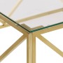 Mesa de centro dorada acero inoxidable y vidrio templado de , Mesas de centro - Ref: Foro24-349978, Precio: 291,15 €, Descuen...