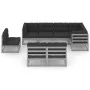 Gartenmöbel-Set 9-teilig und Kissen aus massivem Kiefernholz von vidaXL, Gartensets - Ref: Foro24-3076681, Preis: 815,15 €, R...