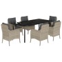 Set comedor jardín 7 pzas y cojines ratán sintético gris claro by , Garden sets - Ref: Foro24-3212002, Price: 826,71 €, Disco...