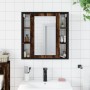 Armario con espejo baño madera roble ahumado 60x16x60 cm by , bathroom vanities - Ref: Foro24-842428, Price: 79,65 €, Discoun...