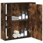 Armario con espejo baño madera roble ahumado 60x16x60 cm by , bathroom vanities - Ref: Foro24-842428, Price: 79,65 €, Discoun...