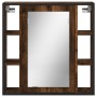 Armario con espejo baño madera roble ahumado 60x16x60 cm by , bathroom vanities - Ref: Foro24-842428, Price: 79,65 €, Discoun...