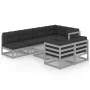 Muebles de jardín 8 pzas y cojines madera maciza pino de vidaXL, Conjuntos de jardín - Ref: Foro24-3076701, Precio: 681,02 €,...