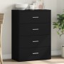 Aparador de madera de ingeniería negro 60x31x84 cm by , Sideboards - Ref: Foro24-840500, Price: 97,56 €, Discount: %