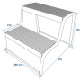 ProPlus Peldaño doble para caravana/autocaravana negro by , Stair stools - Ref: Foro24-404045, Price: 54,72 €, Discount: %