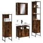 Set de muebles de baño 4 piezas madera contrachapada roble humo von , Badezimmermöbel - Ref: Foro24-3214767, Preis: 243,67 €,...