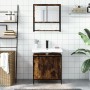 Set de muebles baño 2 pzas madera contrachapada roble ahumado by , Bathroom furniture - Ref: Foro24-3214662, Price: 119,52 €,...