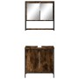Set de muebles baño 2 pzas madera contrachapada roble ahumado by , Bathroom furniture - Ref: Foro24-3214662, Price: 119,52 €,...