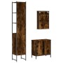 Set de muebles baño 3 pzas madera contrachapada roble ahumado by , Bathroom furniture - Ref: Foro24-3214802, Price: 175,40 €,...