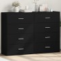 Aparadores 2 unidades madera de ingeniería negro 60x31x84 cm by , Sideboards - Ref: Foro24-3276582, Price: 190,13 €, Discount: %