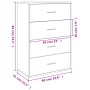 Aparadores 2 unidades madera de ingeniería negro 60x31x84 cm by , Sideboards - Ref: Foro24-3276582, Price: 190,13 €, Discount: %