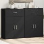 Aparadores 2 uds madera de ingeniería negro 60x30x84 cm von , Sideboards - Ref: Foro24-3276596, Preis: 166,15 €, Rabatt: %