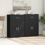 Aparadores 2 uds madera de ingeniería negro 60x30x84 cm von , Sideboards - Ref: Foro24-3276596, Preis: 166,15 €, Rabatt: %