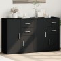 Aparador de madera de ingeniería 2 uds negro 60x31x70 cm von , Sideboards - Ref: Foro24-3276561, Preis: 170,07 €, Rabatt: -5%%