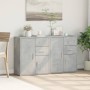Aparador de madera ingeniería 2 uds gris hormigón 60x31x70 cm by , Sideboards - Ref: Foro24-3276563, Price: 157,55 €, Discoun...