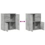Aparador de madera ingeniería 2 uds gris hormigón 60x31x70 cm by , Sideboards - Ref: Foro24-3276563, Price: 157,55 €, Discoun...