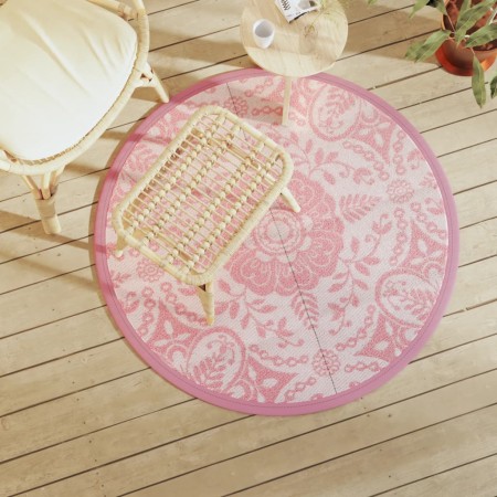 Alfombra de exterior ARAKIL rosa Ø120 cm PP by , Outdoor protectors - Ref: Foro24-368502, Price: 22,69 €, Discount: %