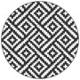 Alfombra de exterior ARAKIL blanco y negro Ø200 cm PP von , Outdoor-Protektoren - Ref: Foro24-368580, Preis: 41,33 €, Rabatt: %