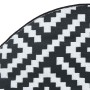 Alfombra de exterior ARAKIL blanco y negro Ø200 cm PP von , Outdoor-Protektoren - Ref: Foro24-368580, Preis: 41,33 €, Rabatt: %