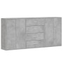 Aparadores 3 uds madera de ingeniería gris hormigón 60x31x84 cm by , Sideboards - Ref: Foro24-3276577, Price: 217,07 €, Disco...