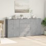 Aparadores 3 uds madera de ingeniería gris hormigón 60x31x84 cm by , Sideboards - Ref: Foro24-3276577, Price: 217,07 €, Disco...