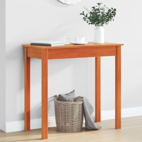 Mesa consola de madera maciza de pino marrón cera 80x40x75 cm von , Seitentische - Ref: Foro24-847173, Preis: 64,61 €, Rabatt: %
