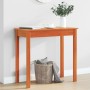 Mesa consola de madera maciza de pino marrón cera 80x40x75 cm de , Mesas auxiliares - Ref: Foro24-847173, Precio: 62,28 €