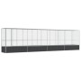 Pajarera con extensión de acero color plateado 834,5x107x212 cm by , Feet and bird cages - Ref: Foro24-3214269, Price: 916,38...