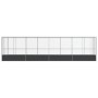 Pajarera con extensión de acero color plateado 834,5x107x212 cm by , Feet and bird cages - Ref: Foro24-3214269, Price: 916,38...