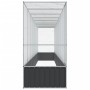 Pajarera con extensión de acero color plateado 834,5x107x212 cm by , Feet and bird cages - Ref: Foro24-3214269, Price: 916,38...