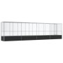 Pajarera con extensión de acero color plateado 834,5x107x212 cm by , Feet and bird cages - Ref: Foro24-3214269, Price: 916,38...