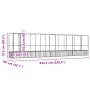 Pajarera con extensión de acero color plateado 834,5x107x212 cm by , Feet and bird cages - Ref: Foro24-3214269, Price: 916,38...
