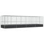 Pajarera con extensión de acero color plateado 832x207x212 cm by , Feet and bird cages - Ref: Foro24-3214274, Price: 1,00 €, ...