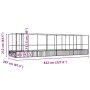 Pajarera con extensión de acero color plateado 832x207x212 cm by , Feet and bird cages - Ref: Foro24-3214274, Price: 1,00 €, ...
