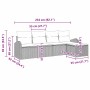 Conjunto de sofá de jardín con cojín 5 pcs Gris Poliratán