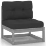 Garden furniture set 7 pieces and cushions solid pine wood by vidaXL, Garden sets - Ref: Foro24-3076696, Price: 625,65 €, Dis...