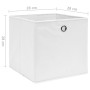 Cajas de almacenaje 10 uds tela no tejida blanco 28x28x28 cm von , Aufbewahrungskörbe - Ref: Foro24-325209, Preis: 42,50 €, R...