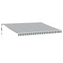 Toldo retráctil aluminio y tela gris antracita y blanco 4,5x3 m by , Awnings - Ref: Foro24-3216116, Price: 407,90 €, Discount: %