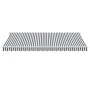Toldo retráctil aluminio y tela gris antracita y blanco 4,5x3 m by , Awnings - Ref: Foro24-3216116, Price: 407,90 €, Discount: %