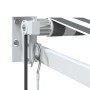 Toldo retráctil aluminio y tela gris antracita y blanco 4,5x3 m by , Awnings - Ref: Foro24-3216116, Price: 407,90 €, Discount: %